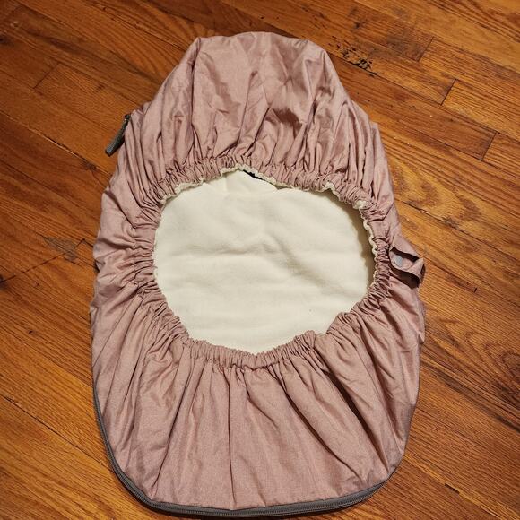 Lot Of 2 Infant Car Seat Covers - Pink & Black By SkipHop & JJ Cole Winter Baby - Picture 3 of 10